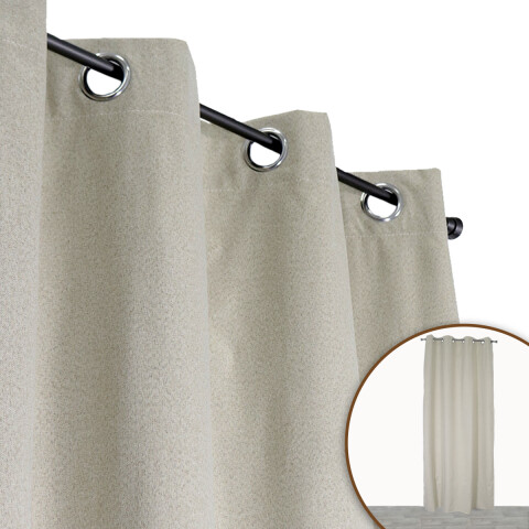 CORTINA ANTISOLAR MADRID BEIGE COMB 137X229CM Unica