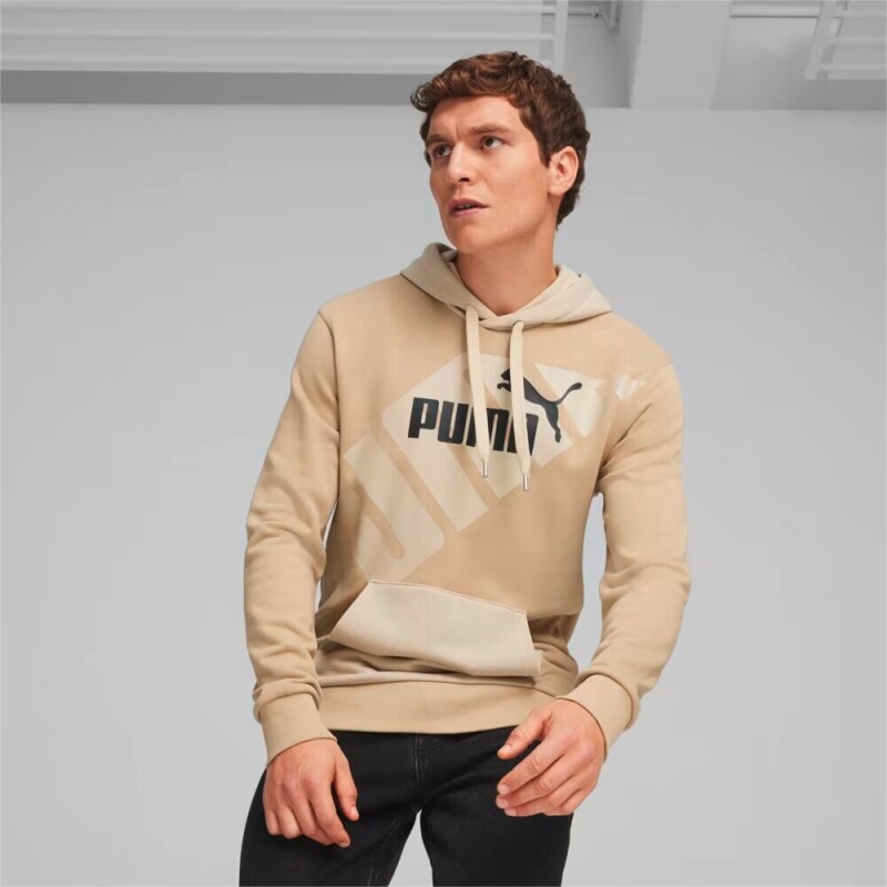 PUMA POWER GRAPHIC HOODIE TR Crema