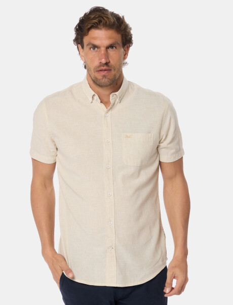 CAMISA DE LINO Beige
