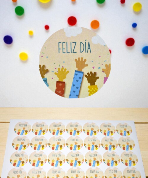 Sticker feliz dia plancha DISEÑO 18
