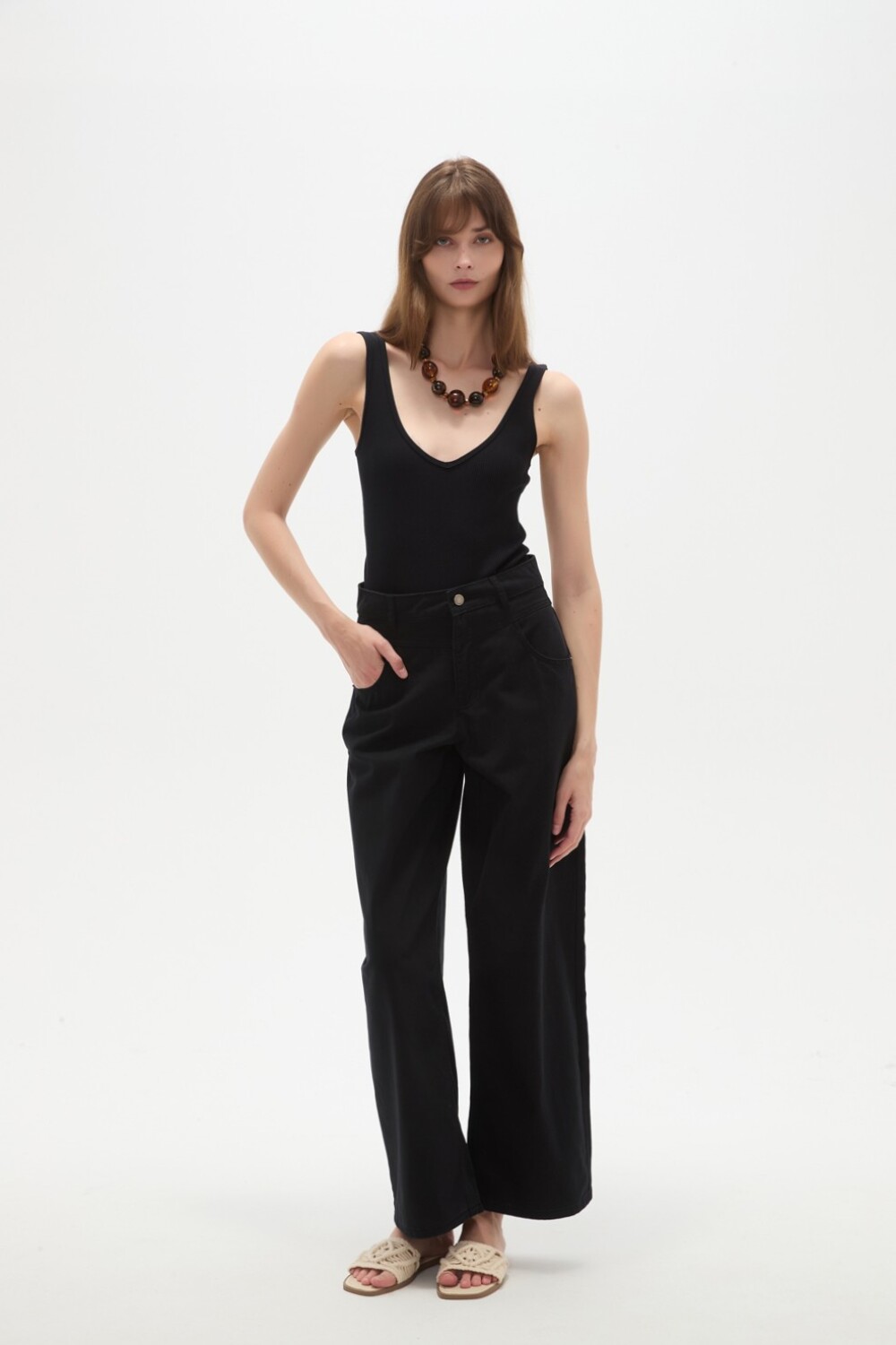Pantalon Grava Negro