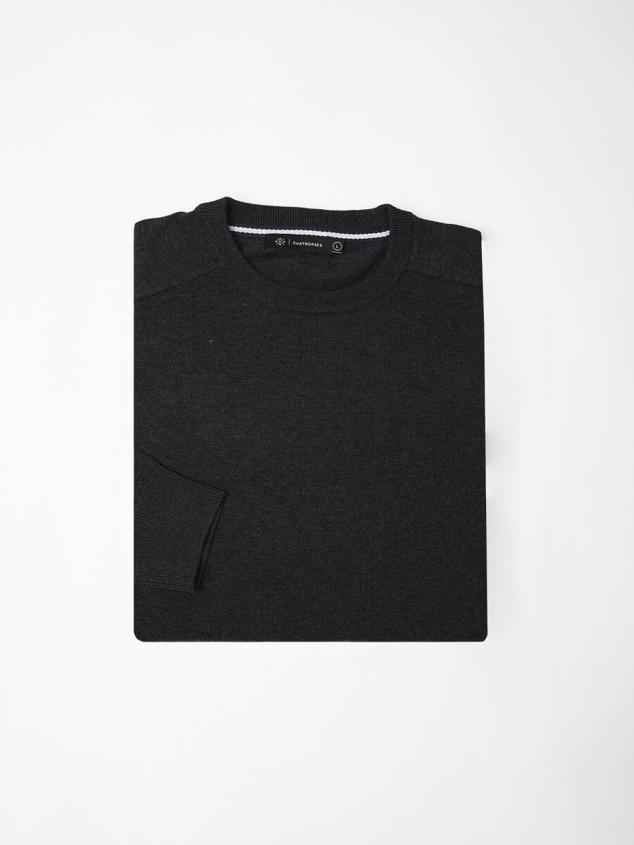 Buzo algodon Lisboa - negro melange 