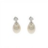 Caravanas Perlas-Plata 925-Con Perla y Zirconia- CA3200 conperla