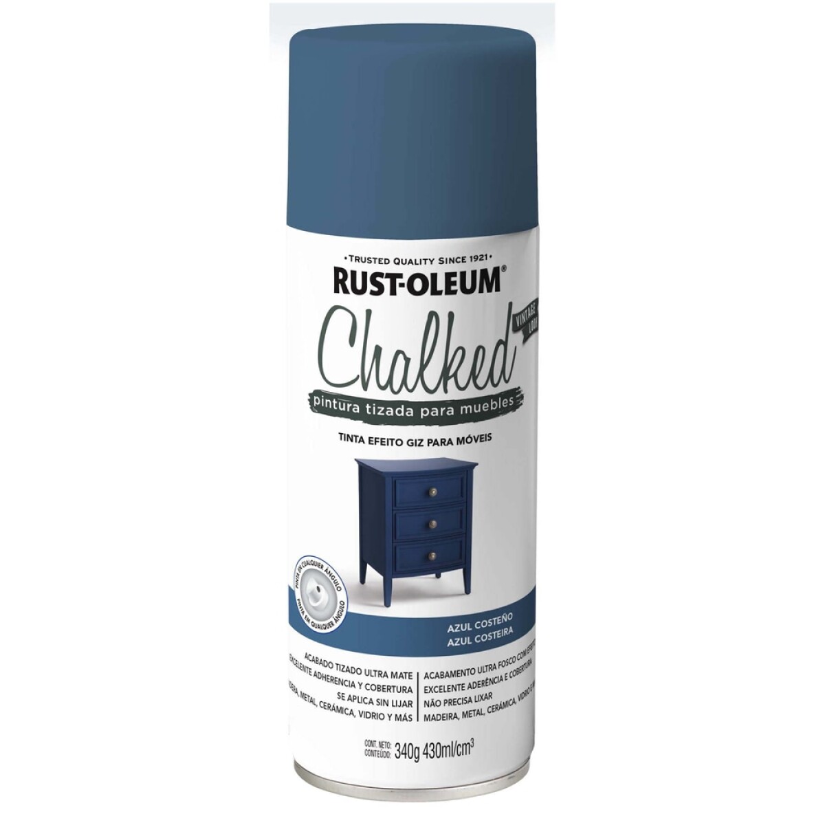 Chalked Pintura Tizada en Aerosol 340gr - Azul Costeño 