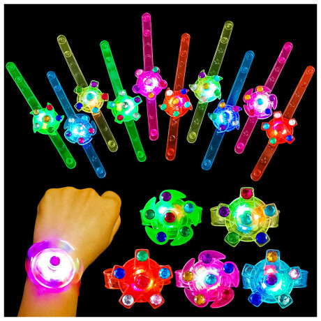 Set Cotillón N34 Sorpresitas Pulseras Spin C/ Luz X12 Cot002027