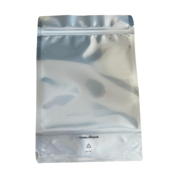 BOLSA C/ZIPPER POLIET TRANSP MAS PET METALIZADO 160X240X90MM paqx50 TRANSPARENTE