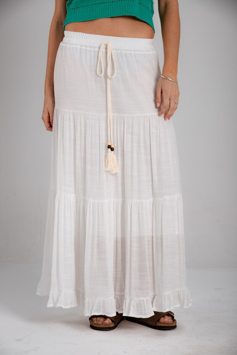Pollera Isabella - blanca 
