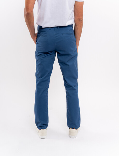 Pantalon chino azul