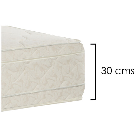 COLCHÓN 2 PLAZAS RESORTES-POCKET NATURAL-BEIGE TOFFEE