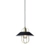 COLGANTE BROOKLYN E27 NEGRO Y DORADO COLGANTE BROOKLYN E27 NEGRO Y DORADO
