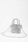 BOLSO MINI TRENZADA Plata