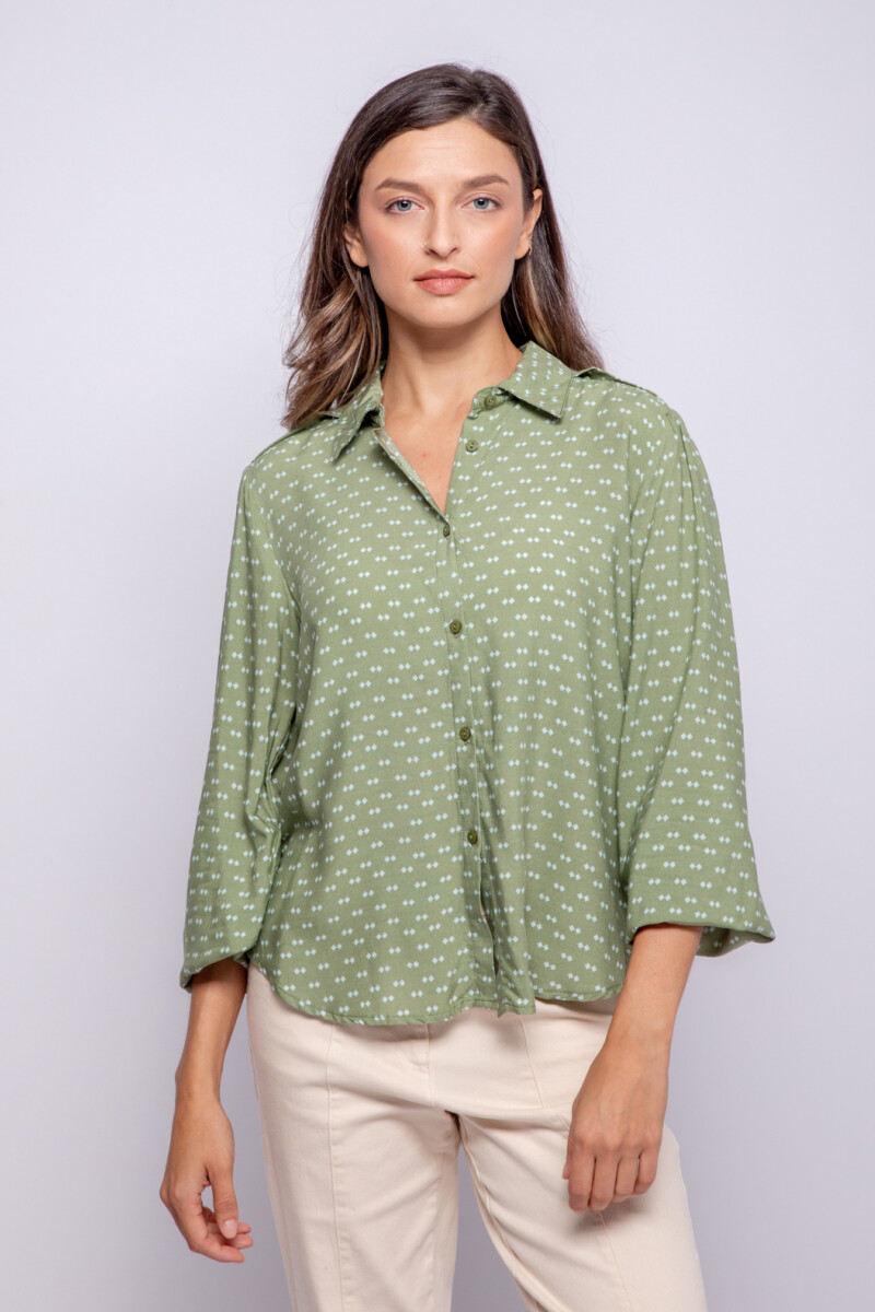 CAMISA LUANDA Verde Hierba