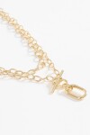 Collar cadena dije curvo dorado