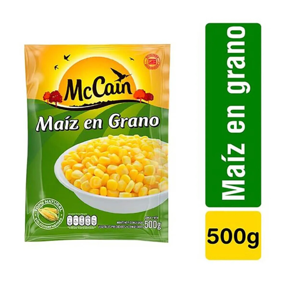 MAIZ EN GRANO 500G +SOLO PDE O WEB+ 