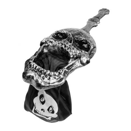 Craneo con bolsa para golosinas Halloween Craneo con bolsa para golosinas Halloween