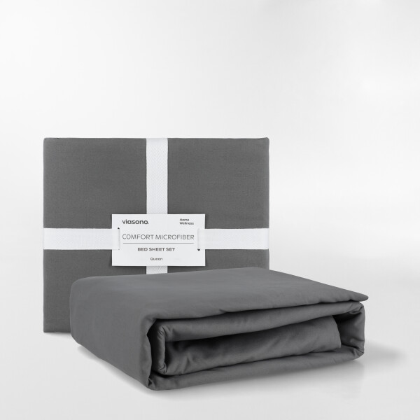 SÁBANA MICROFIBER GRIS - QUEEN
