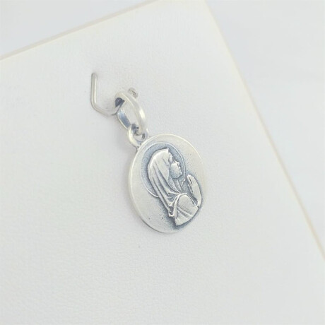 Medalla de Plata 925 Virgen Niña Diámetro 1.6 cm
