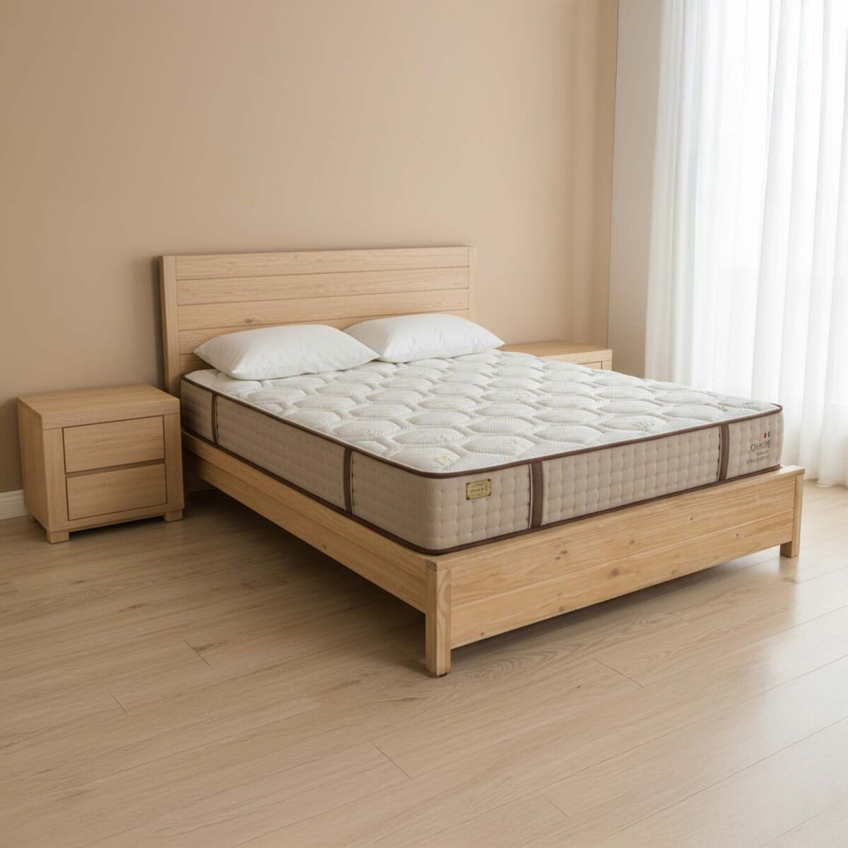 COLCHÓN - SUPER KING RESORTESPOCKET NATURAL-BEIGE BRAVO 