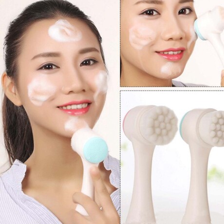Set de limpieza Cuidado facial 3 piezas Maquillaje Celeste