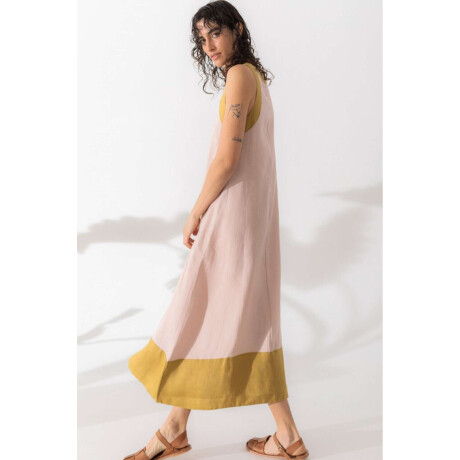 Vestido Açai long Rosa Y Pista