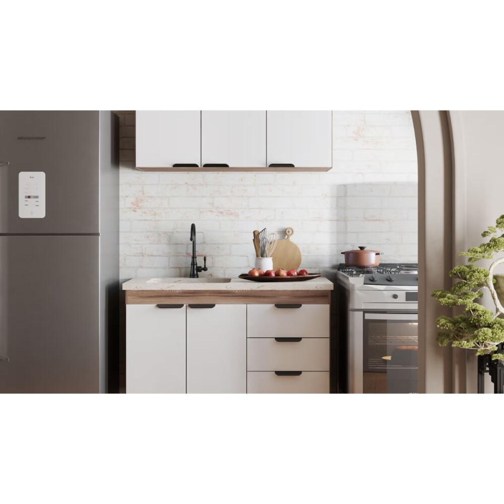 Mueble bajo mesada cocina con aéreo blanco Mueble Bajo Mesada Cocina Con Aéreo Blanco