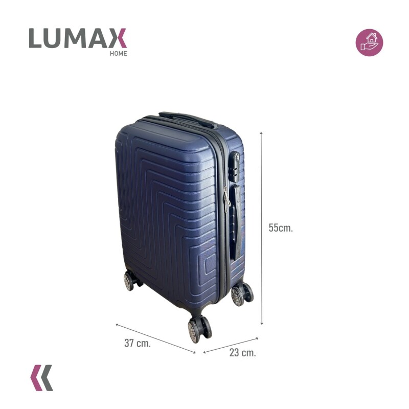 Valija Carry-on de mano Rígidas Con Organizadores Azul oscuro