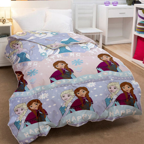 Acolchado Infantil Forzen 1 Plaza 100% Microfibra Diseños Surtidos CORAL