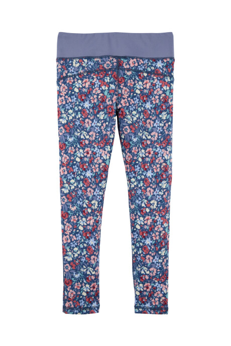 Calza deportiva de tela BeCool, diseño floral Sin color