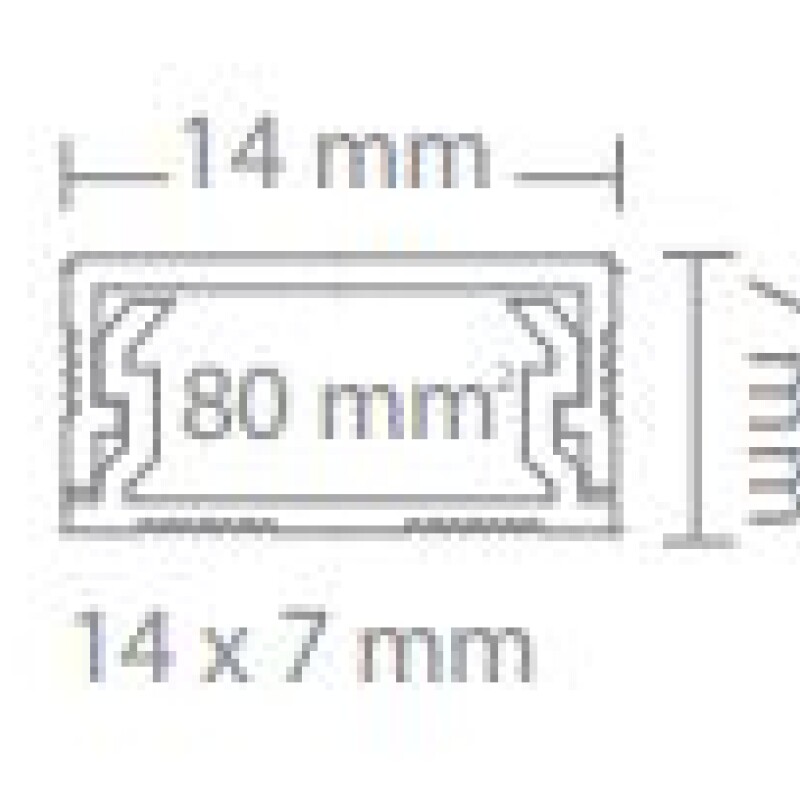 CABLECANAL 14X07MM BLANCO C/ADHESIVO CABLECANAL 14X07MM BLANCO C/ADHESIVO