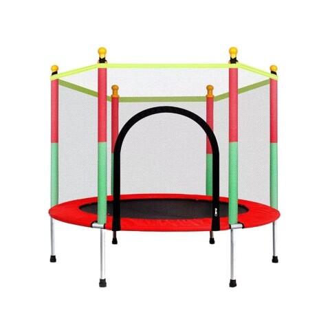 Cama Elástica de 1,40 M Trampolín Saltarín Multicolor Rojo Cama Elástica de 1,40 M Trampolín Saltarín Multicolor Rojo