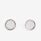 Aros Pasantes Con glitter Aros Con Glitter - Plateado