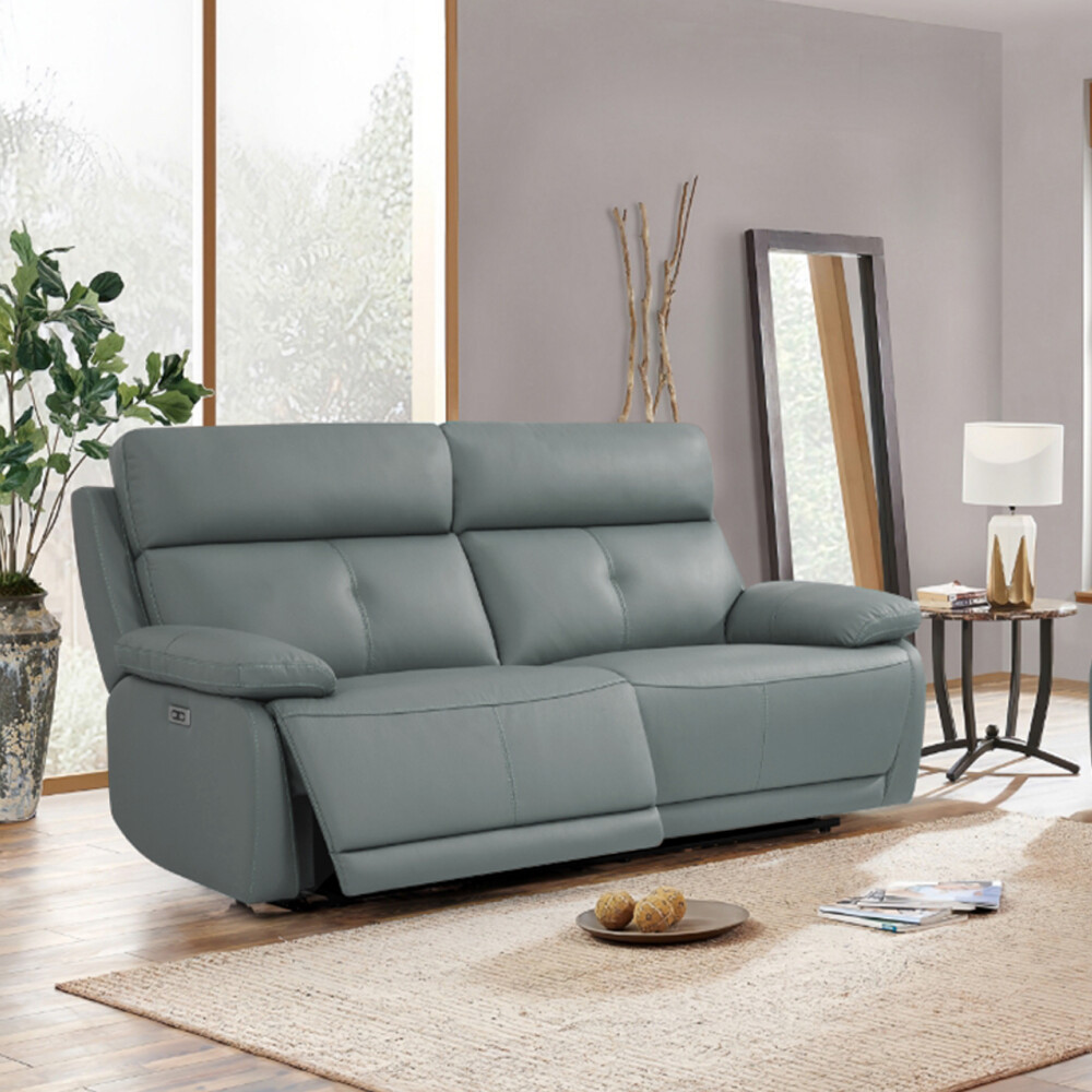 Sofá Sillón 3 cuerpos - Reclinable - Retráctil con sistema eléctrico - Línea en Cuero Genuino Sofá Sillón 3 cuerpos - Reclinable - Retráctil con sistema eléctrico - Línea en Cuero Genuino