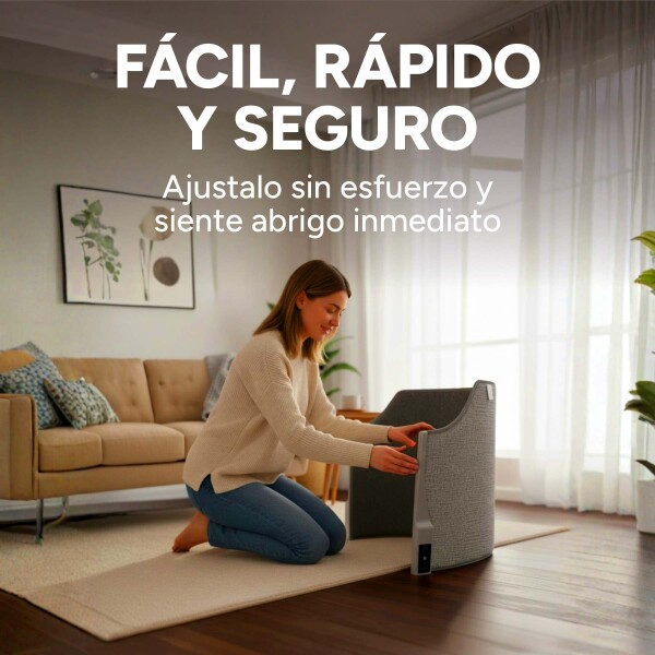 Calentador Plegable Eléctrico De Piernas 4 Velocidades Manta Color Gris