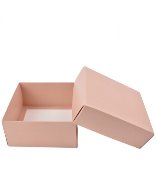 Caja Cuadrada 12x12x6 cm ROSADO