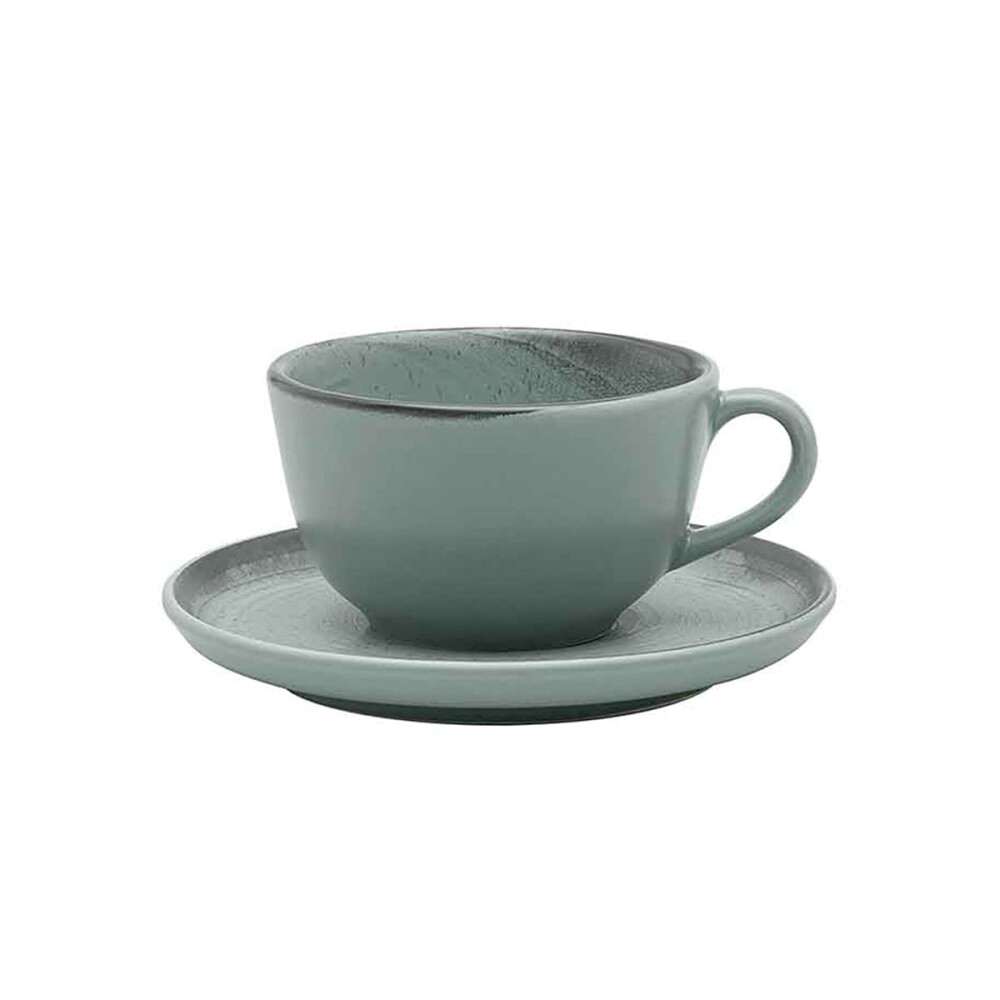 Taza de te con plato Pacifico 200ml OXFORD Taza de te con plato Pacifico 200ml OXFORD