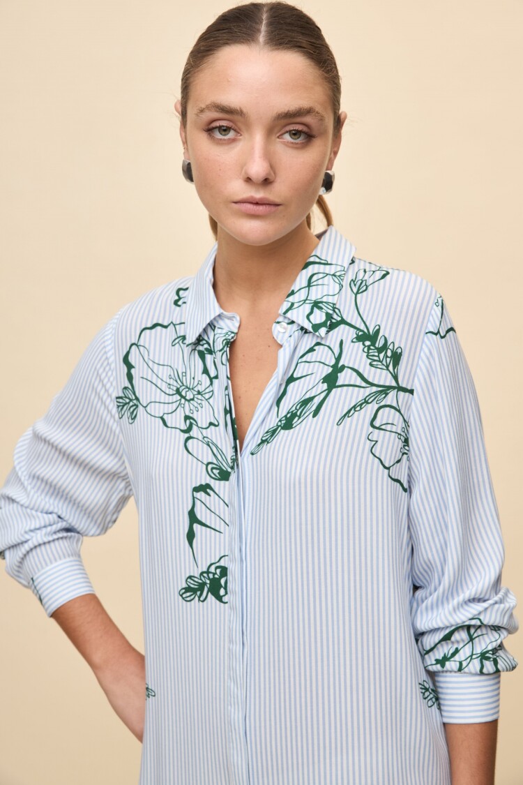 VESTIDO ALLORA Celeste