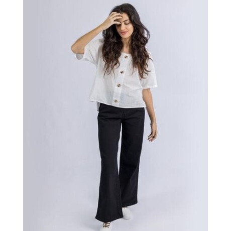 Pantalón twill UFO Paris negro Negro
