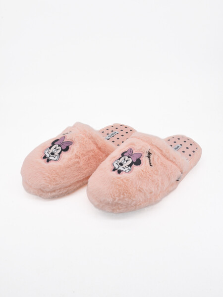 PANTUFLA MINNIE ROSADO.