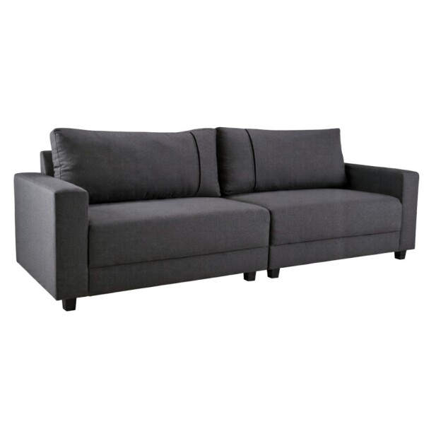 Sofa 4 cuerpos tapizado en tela Pet Friendly gris oscuro Sofa 4 cuerpos tapizado en tela Pet Friendly gris oscuro