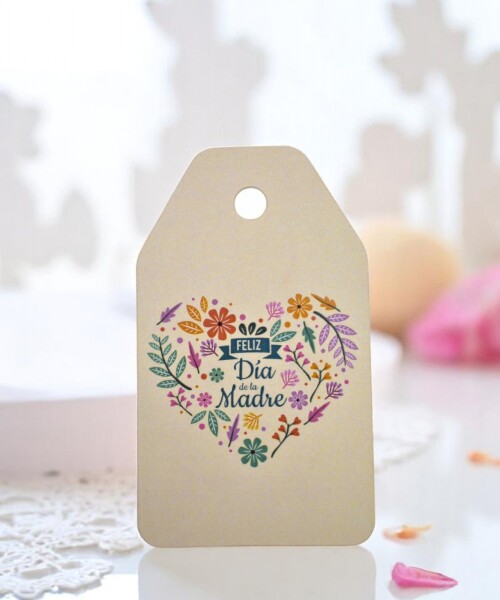 Tag colgante día de la madre. DISEÑO 1