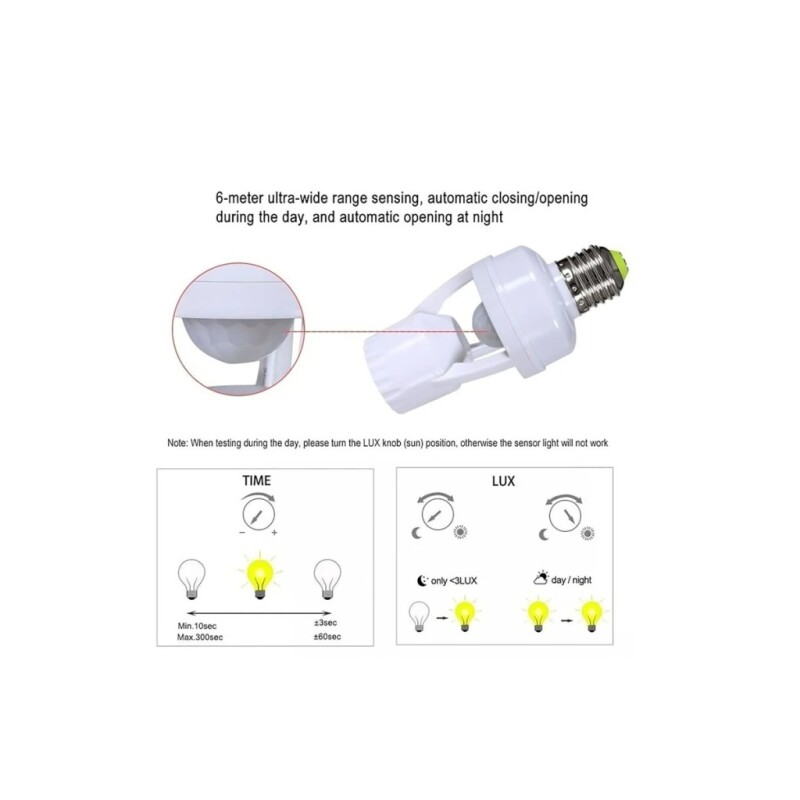 PORTALAMPARA CON SENSOR MOVIMIENTO PORTALAMPARA CON SENSOR MOVIMIENTO