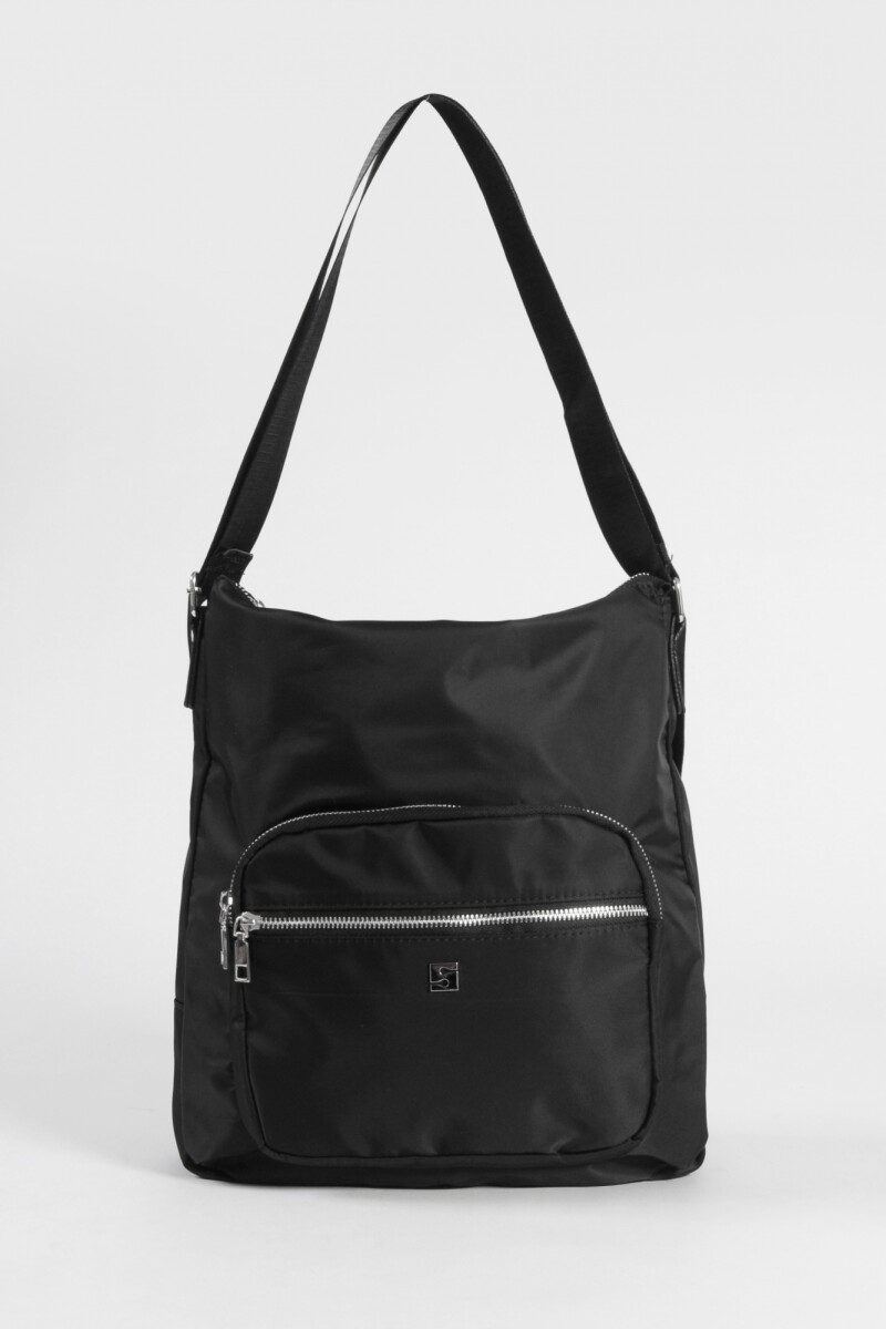 Hobo mochila con bolsillo negro