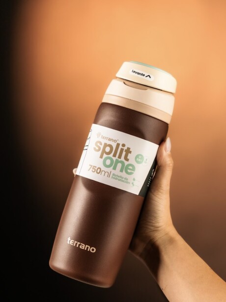 BOTELLA SPLIT ONE POP UP 750ML. Marrón