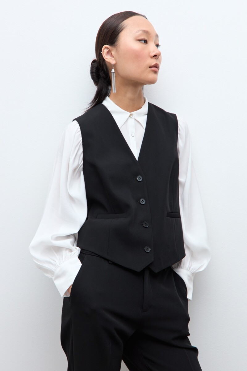 Chaleco sastrero negro