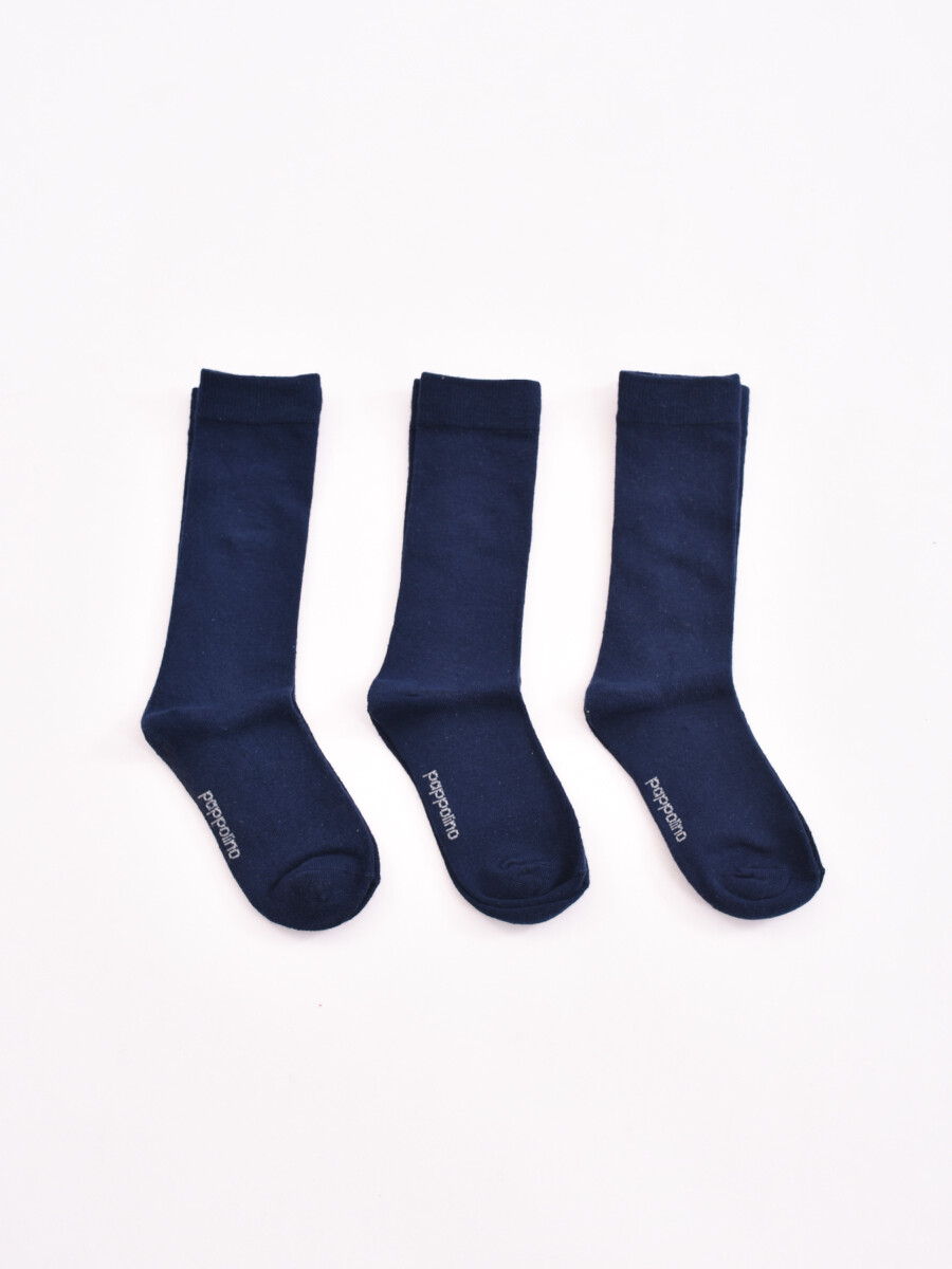 MEDIAS CAÑA CORTA - AZUL OSCURO 