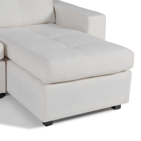 Rinconera Sensa - Tela Microfibra - Chaise derecho TC1012 (Marfil)
