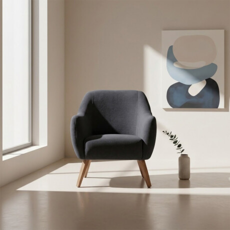 Butaca Paula - Tela Microfibra A420 (Grafito)