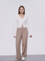 Pantalon Cezzilia Beige Oscuro