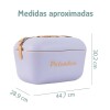Conservadora Hielera Polarbox Vintage 20lt Con Asada Pop Malva Y Naranja