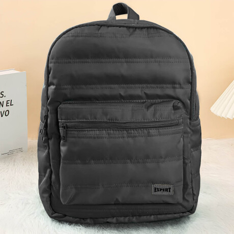 Mochila Urbana Expert + Cartuchera Set Puffer Negro